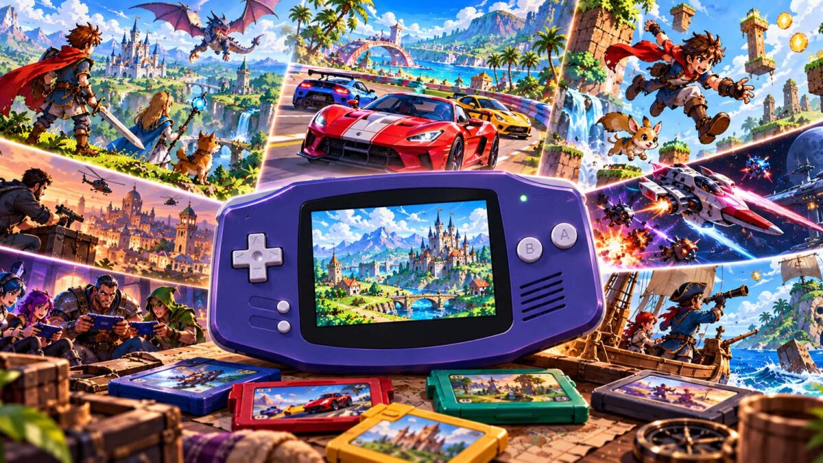 Licensed GBA games represented by varied handheld franchise adventures